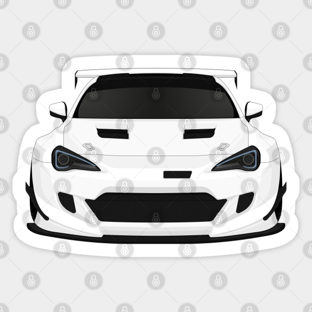 GT86 widebody White Sticker by VENZ0LIC